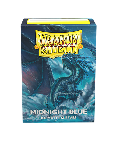 Dragon Shield: Midnight Blue - Matte Textured Back Card Sleeves (100ct)