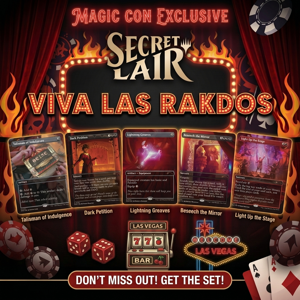 Magic Con Exclusive Secret Lair Viva Las Rakdos Set