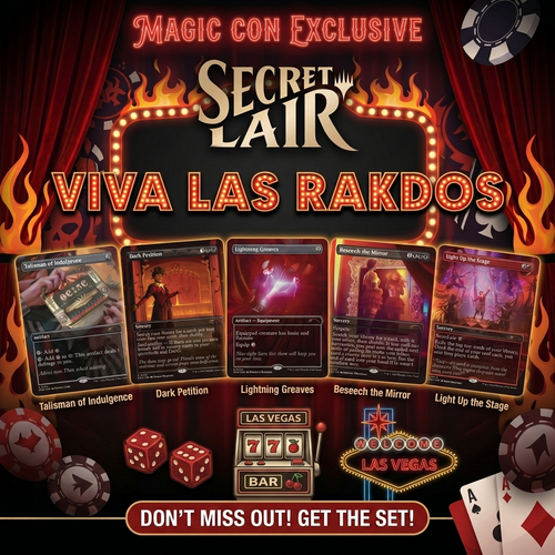 Magic Con Exclusive Secret Lair Viva Las Rakdos Set – Lake