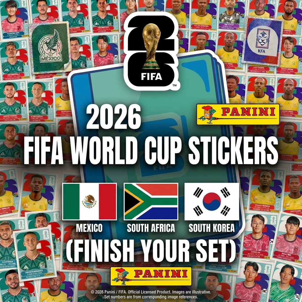 2026 Panini FIFA World Cup Stickers (FINISH YOUR SET) - MEXICO, S.AFRICA, S.KOREA, CZECHIA