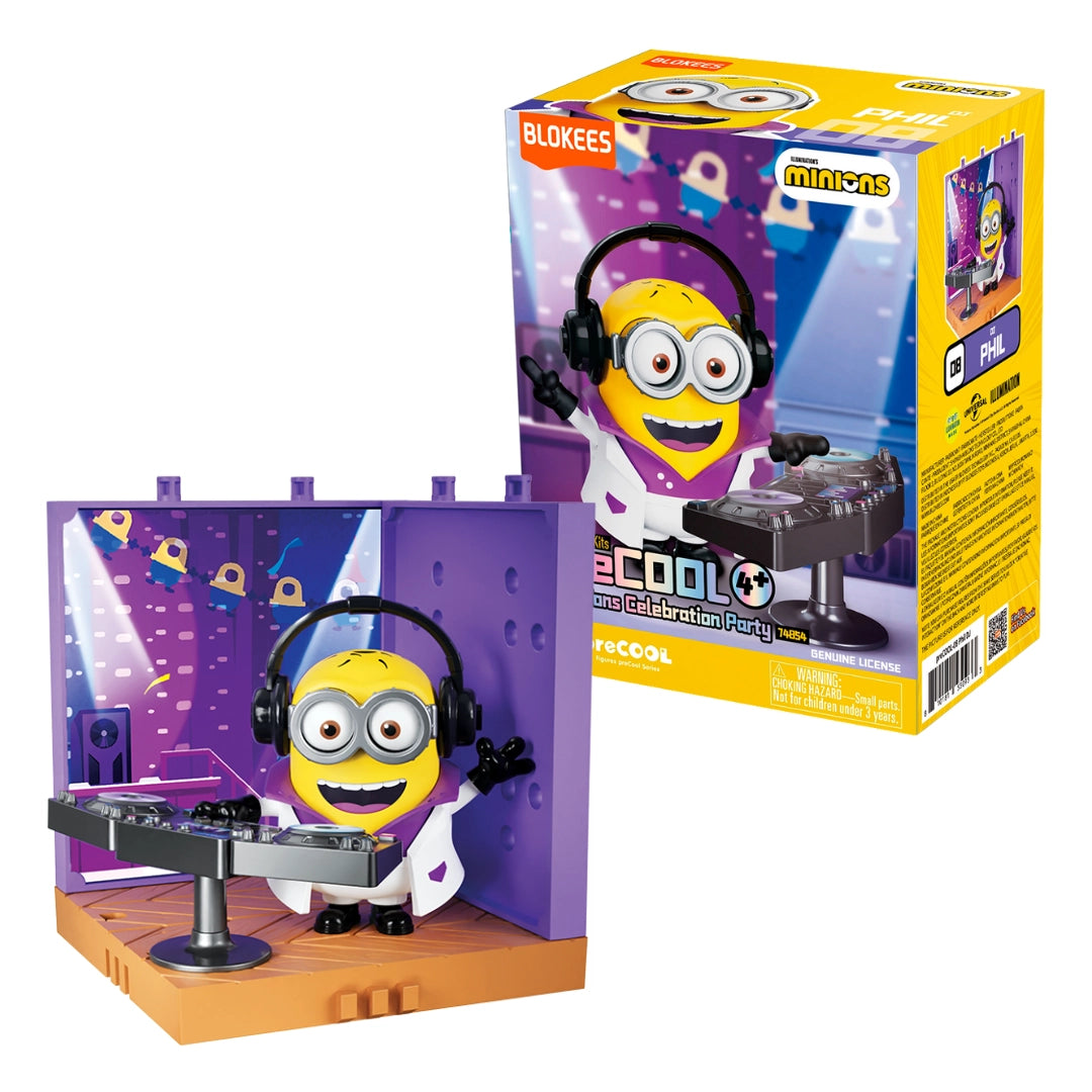 Blokees Minions - DJ PHIL - preCOOL: Minions Celebration Party Model Kit