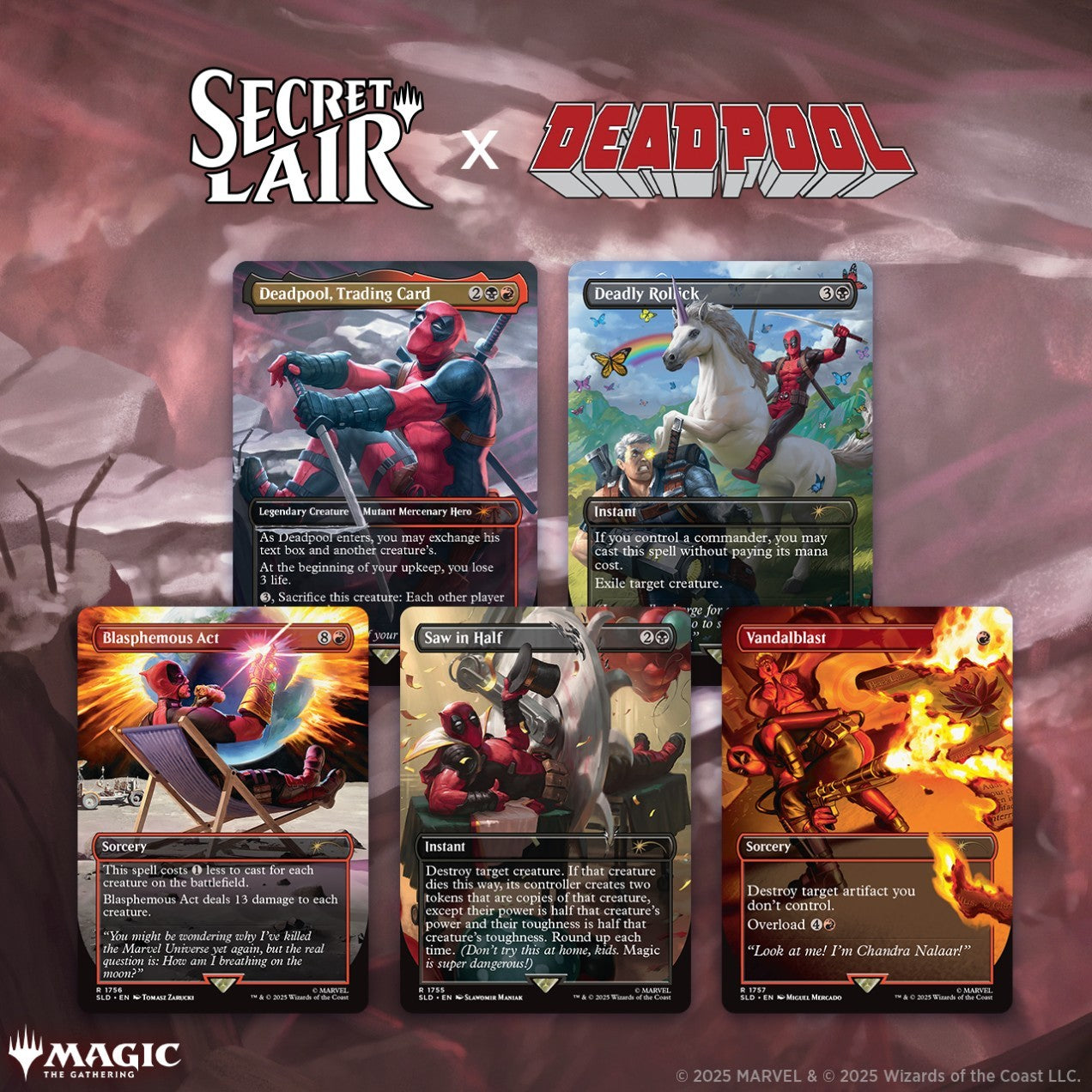 Magic the Gathering: Marvel Secret Lair Deadpool WPN Exclusive (Non-Foil)
