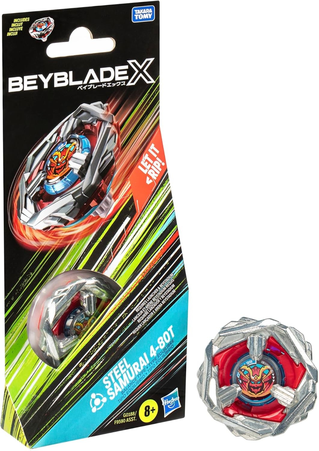 Beyblade X: Steel Samurai 4-80T Booster Pack