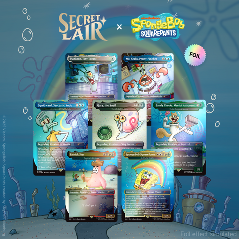 Magic the Gathering: Secret Lair x SpongeBob Squarepants - Legends of Bikini Bottom Rainbow Foil Edition