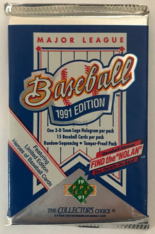1991 Upper Deck Baseball Pack