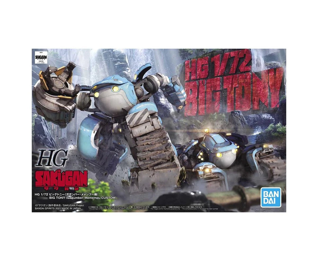 Bandai HG 1/72 : Sakugan Big Tony Mech Gagumber/Memempu - Custom model kit