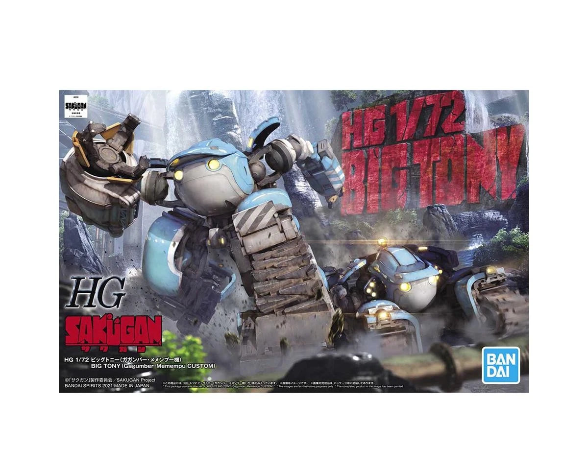 Bandai HG 1/72 : Sakugan Big Tony Mech Gagumber/Memempu - Custom model kit