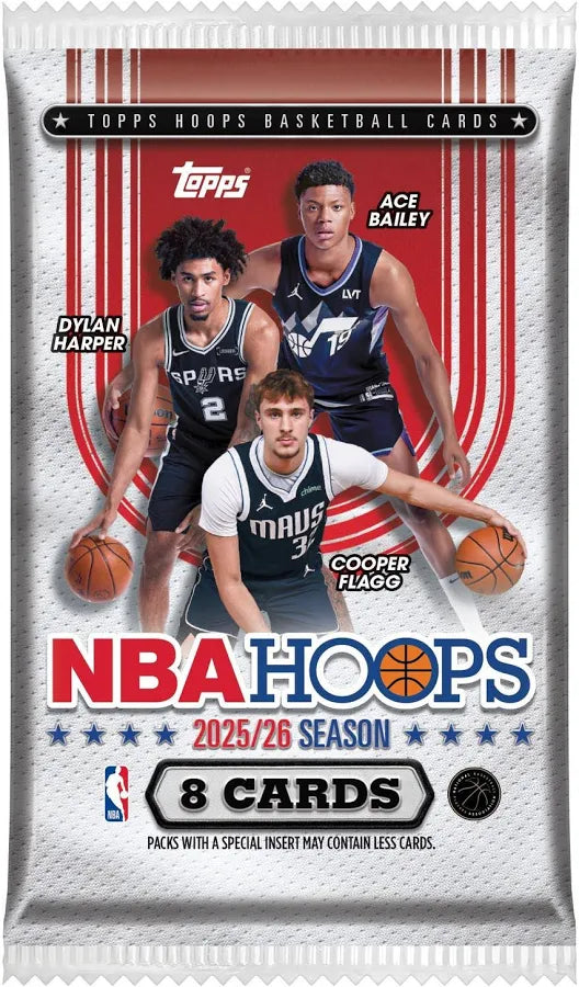 2025-26 Topps NBA Hoops Basketball Retail Value Pack (1 Pack)