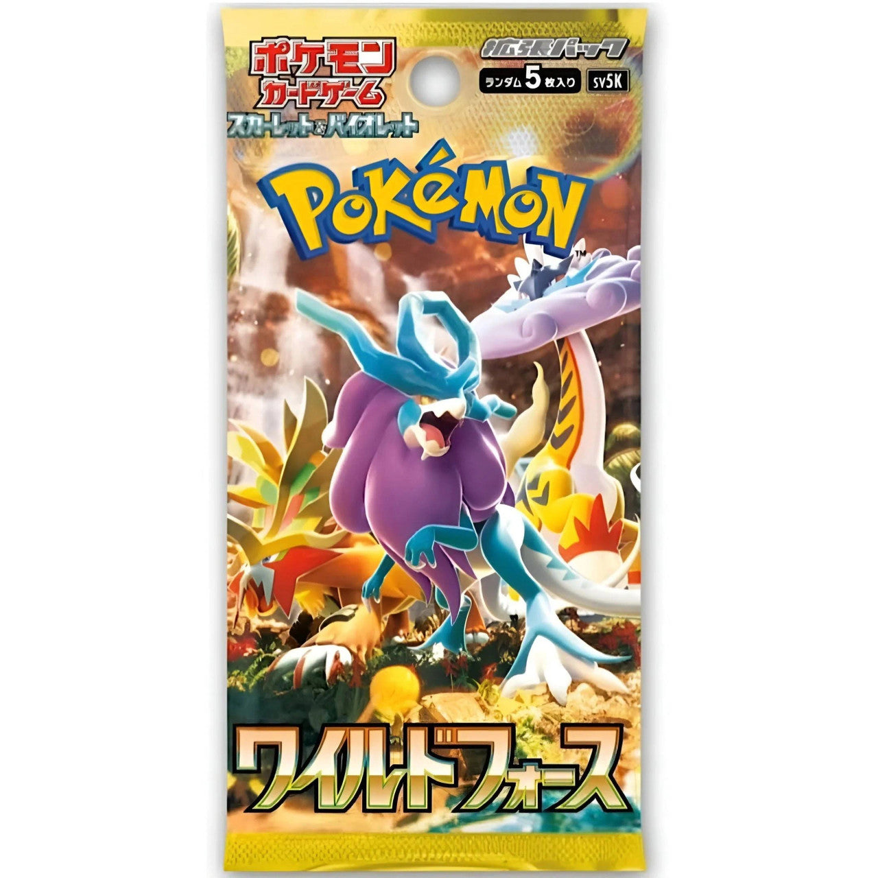 Pokemon Scarlet & Violet Wild Force Booster Pack (Japanese, 5V5K)