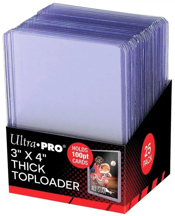 Ultrapro 3 X 4" Thick Toploader (100Pt, 10 pack)