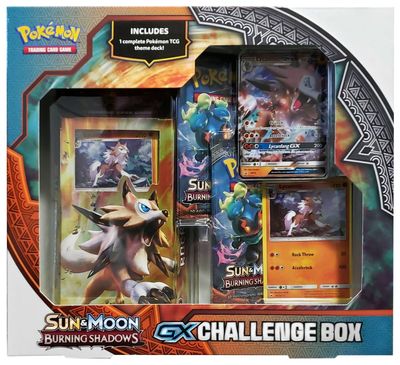 Pokemon Sun & Moon Burning Shadows GX Challenge Box