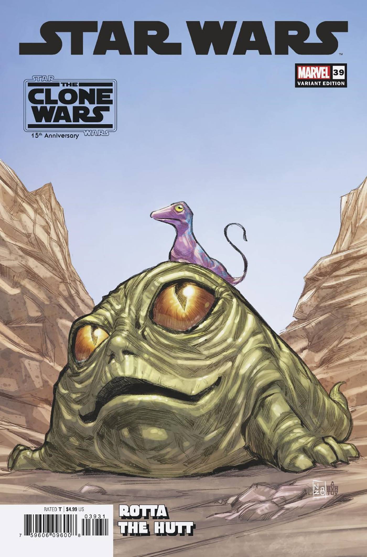 STAR WARS #39 ROTTA STAR WARS CLONE WARS 15TH ANNIV VAR