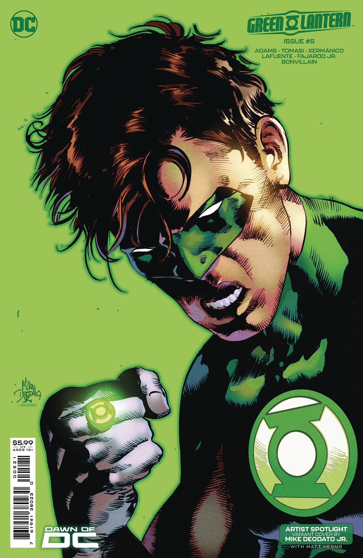 GREEN LANTERN #5 CVR C MIKE DEODATO JR ARTIST SPOTLIGHT CSV