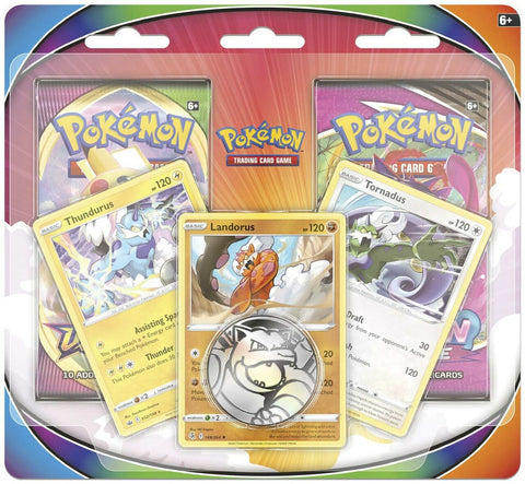 Pokemon Tornadus, Thundurus & Landorus Cards with 2 Booster Packs & Coin Special Edition