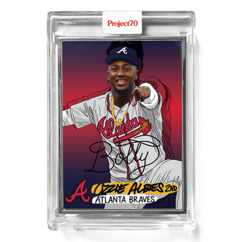 Project 70 1976 Topps Ozzie Albies by Sophia Chang