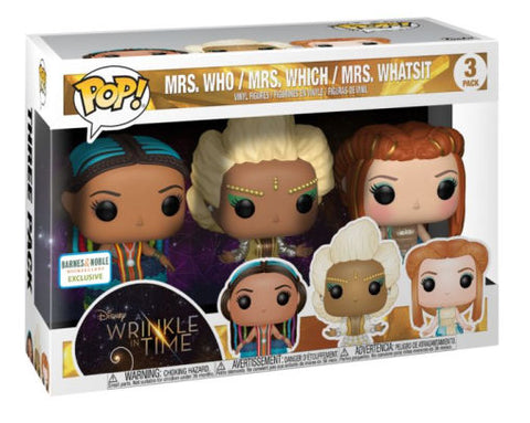 A Wrinkle in Time: Mrs. Who / Mrs. Which / Mrs. Whatsit - Funko Pop! 3-pack