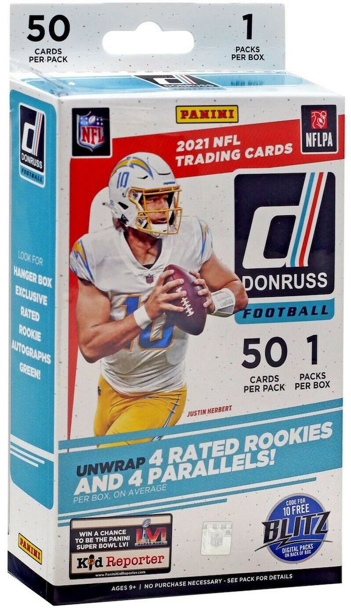 Panini 2021 Donruss NFL Trading Cards Hanger Box