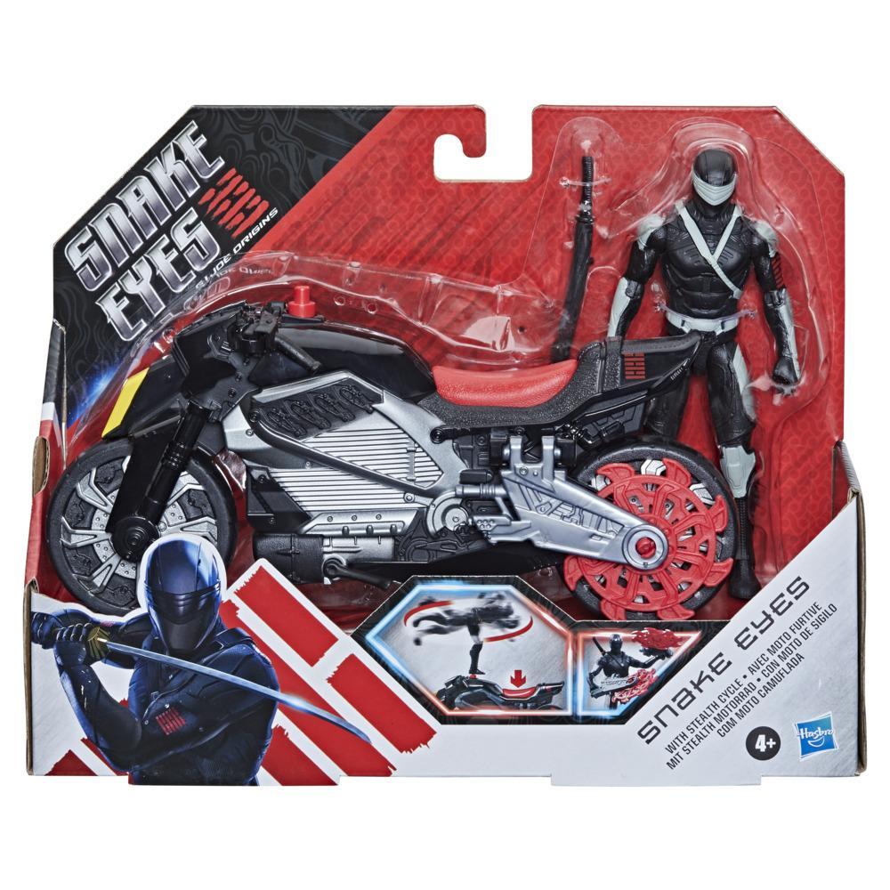 Snake Eyes: G.I. Joe Origins Snke Eyes with Stealth Cycle Action Figure