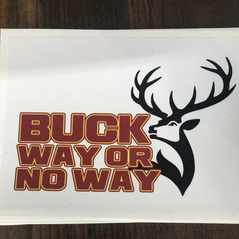 Shone Webb Buck Way or No Way Stickers