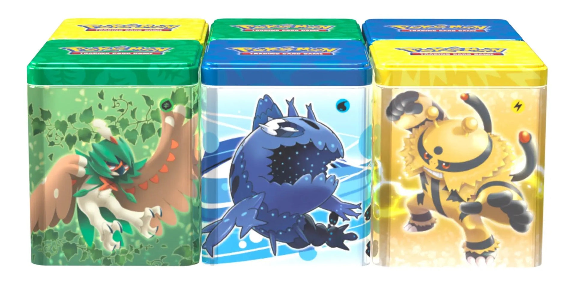 Pokémon: Plant, Electric, Water - Stacking Tins