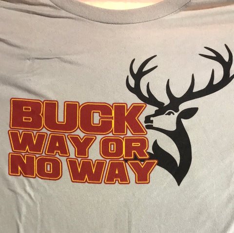 Shone Webb "Buck Way or No Way" Gray T-Shirt