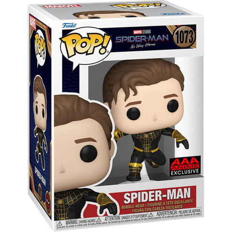 Spider-Man No Way Home: Spider-Man Unmasked Black Suit - AAA Anime Exclusive Funko Pop!