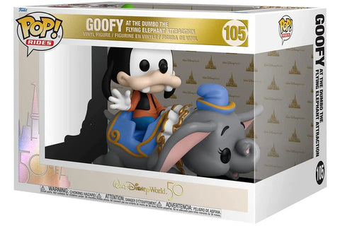 Walt Disney World 50th: Goofy at the Dumbo the Flying Elephant Attraction - Funko Pop! Rides