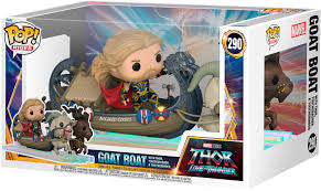 Thor Love and Thunder: Goat Boat with Thor, Toothnasher, and Toothgrinder - Funko Pop! Rides