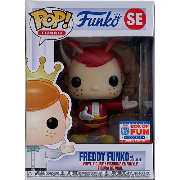 2021 Funko Fundays Exclusive Freddy Funko as Jollibee Pop! Vinyl