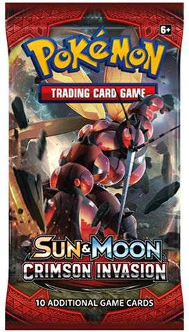 Pokemon Sun & Moon: Crimson Invasion TCG Pack