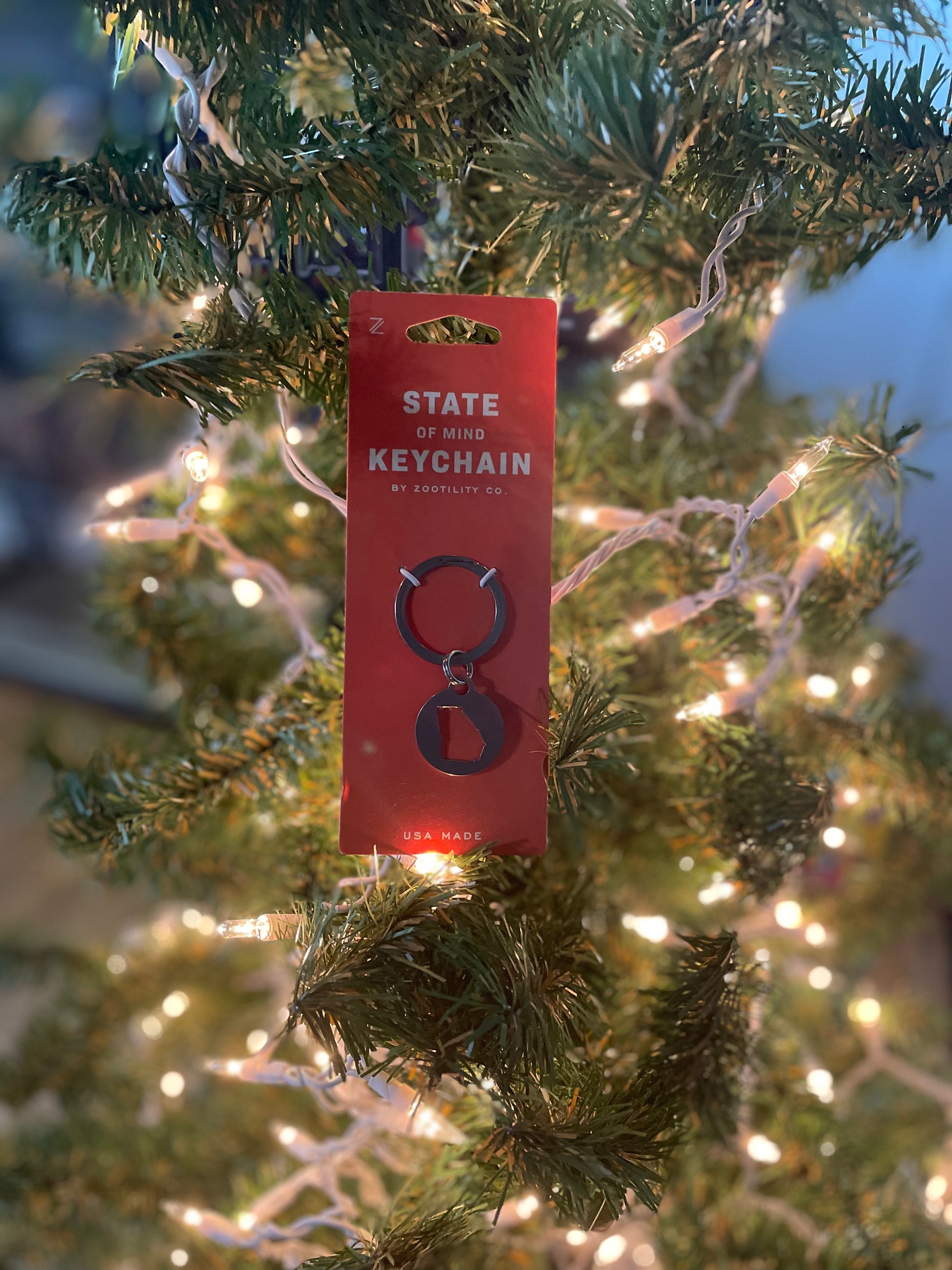 State of Georgia Keychain by Zootility