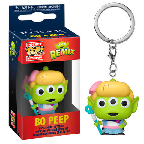 Pixar Alien Remix Bo Peep Pocket Pop Keychain