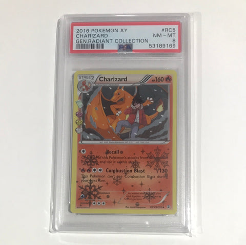 Pokemon: 2016 XY Charizard PSA 8 - Trading Card