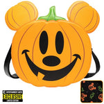 Loungefly: Jack-O-Lantern Mickey Mouse - Entertainment Earth Exclusive Crossbody Purse