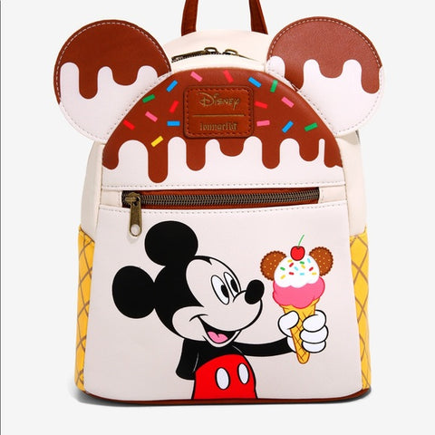 Loungefly: Mickey Mouse Ice Cream with Sprinkles - Mini Backpack