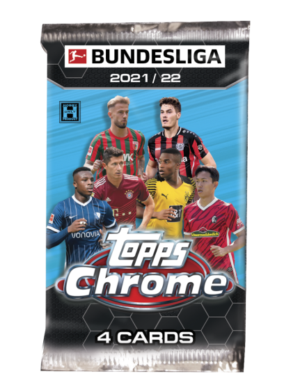 Topps: 2021-22 Topps Chrome Bundesliga Soccer Cards - Hobby Pack